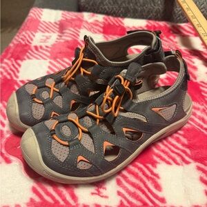 Ecco Gray and Orange Sport Sandals
